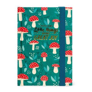 Legami Small Photo Weekly Diary with Notebook 16 Month 2022/2023 (9.5 x 13 cm) - Mushroom