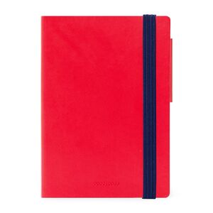 Legami Small Weekly Diary with Notebook 18 Month 2022/2023 (9.5 x 13 cm) - Red