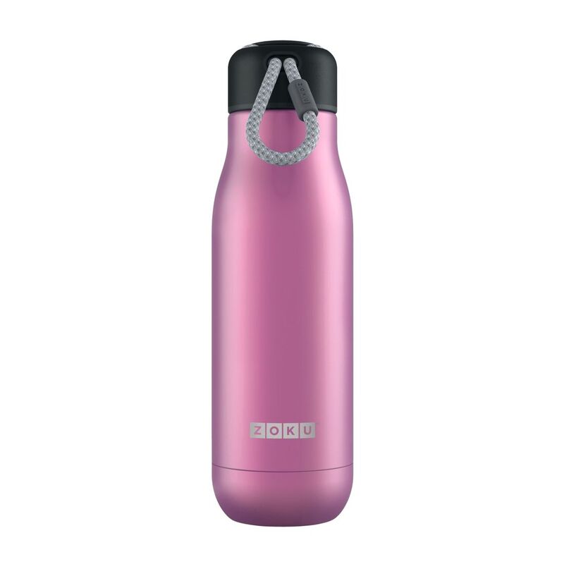 Zoku Vacuum Insulated Stainless Steel Water Bottle 500ml - Pink