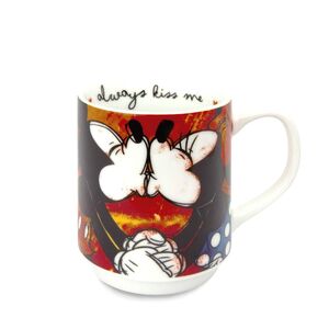 Mickey Mouse Love Stackable Porcelain Mug 350ml - Red LSL