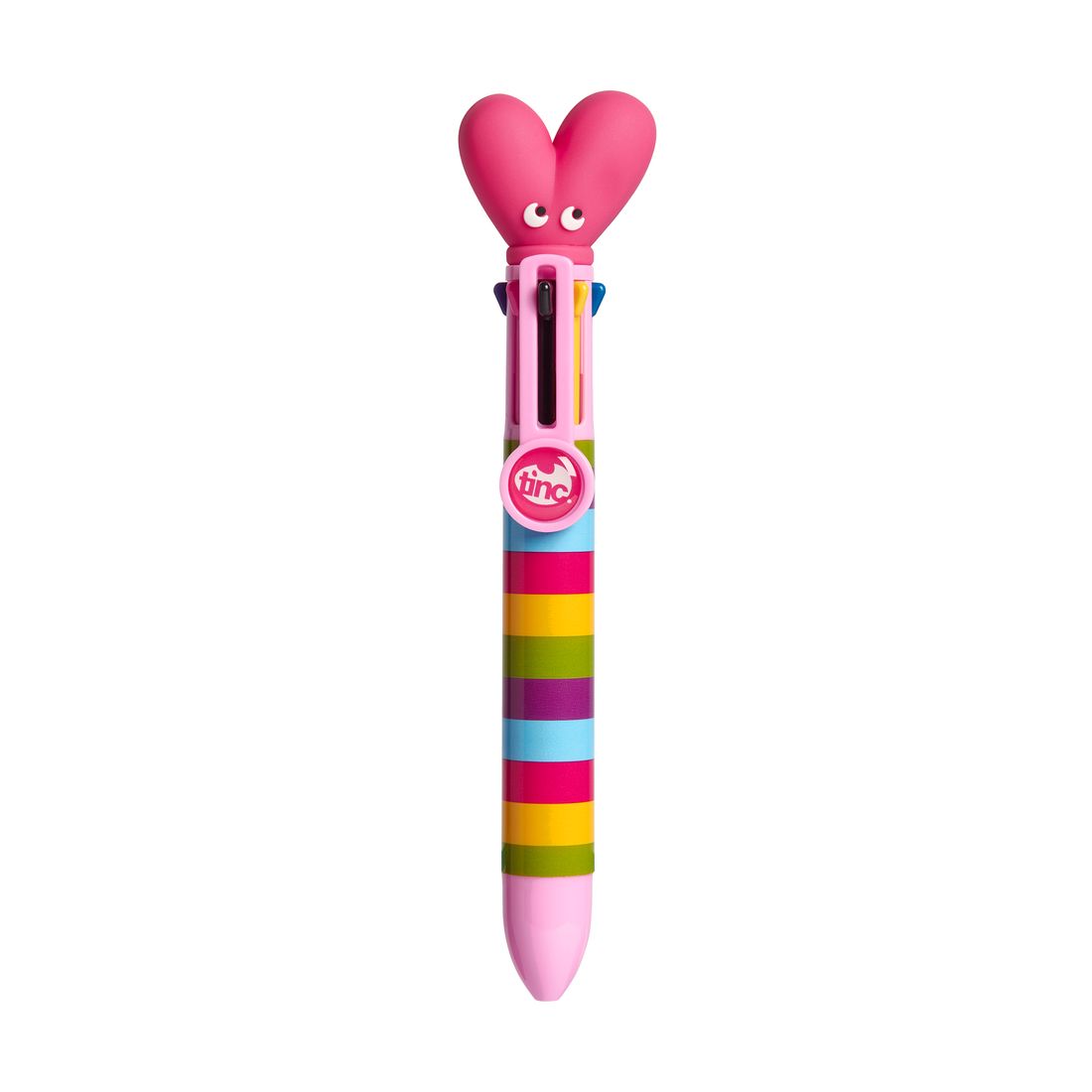 Tinc Mallo Heart Multi Click Pen - Pink