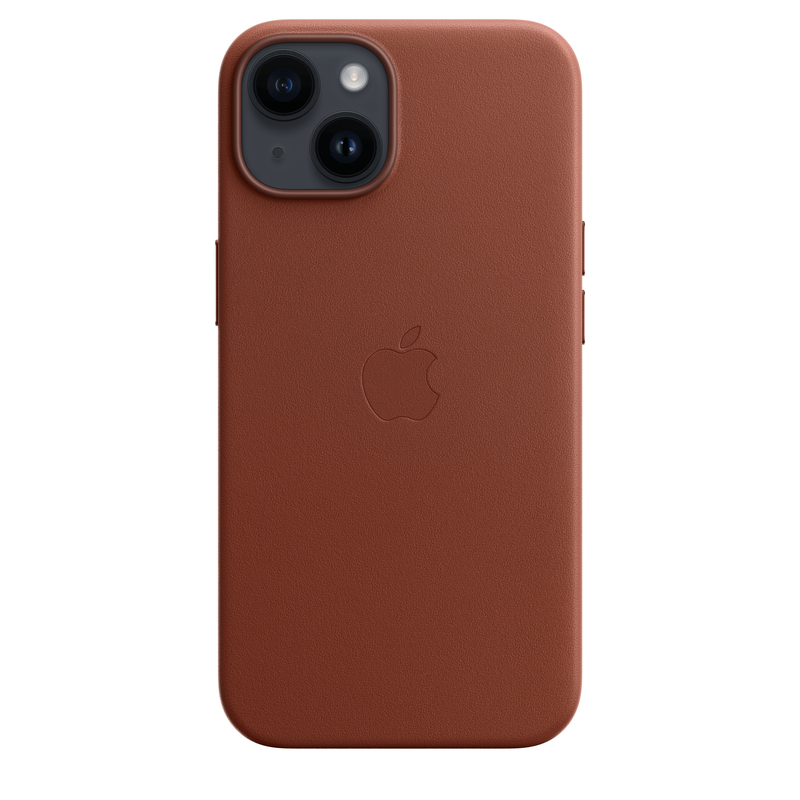 Apple Leather Case with MagSafe for iPhone 14 - Umber