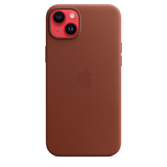 Apple Leather Case with MagSafe for iPhone 14 Plus - Umber
