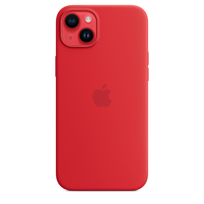 Apple Silicone Case with MagSafe for iPhone 14 Plus - (Product)Red