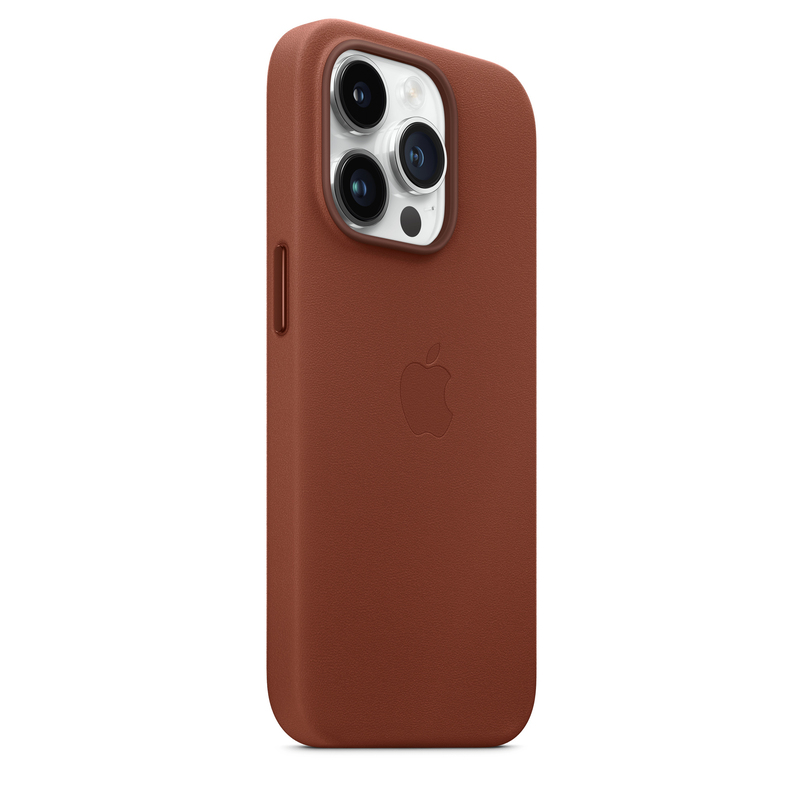Apple Leather Case with MagSafe for iPhone 14 Pro - Umber