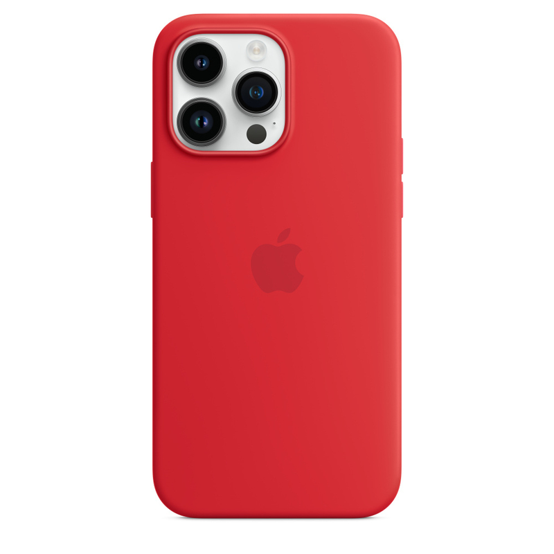 Apple Silicone Case with MagSafe for iPhone 14 Pro Max - (Product)Red