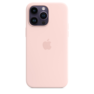 Apple Silicone Case with MagSafe for iPhone 14 Pro Max - Chalk Pink