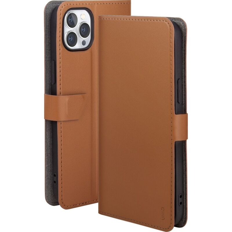 Uniq Journa Heritage Case for iPhone 14 Pro Max - Toffee (Brown)