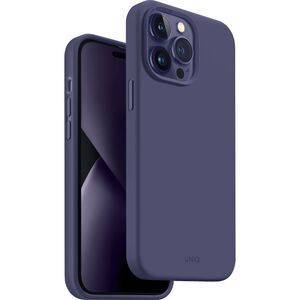 Uniq Hybrid Lino Case for iPhone 14 Pro Max - Fig (Purple)