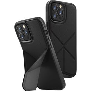 Uniq Hybrid Magclick Charging Transforma Case for iPhone 14 Pro Max - Ebony (Black)