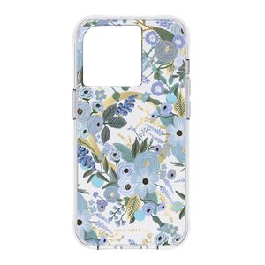 Case-Mate Rifle Paper iPhone 14 Pro Case - Garden Party Blue with Magsafe