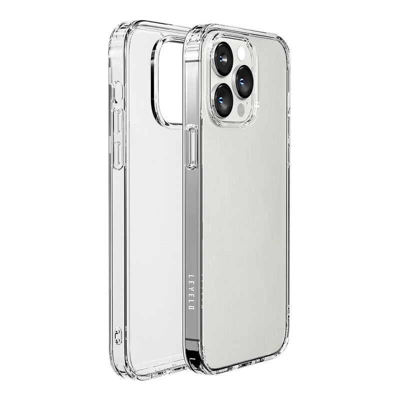 Levelo Clara Back Case for iPhone 14 Pro Max - Clear