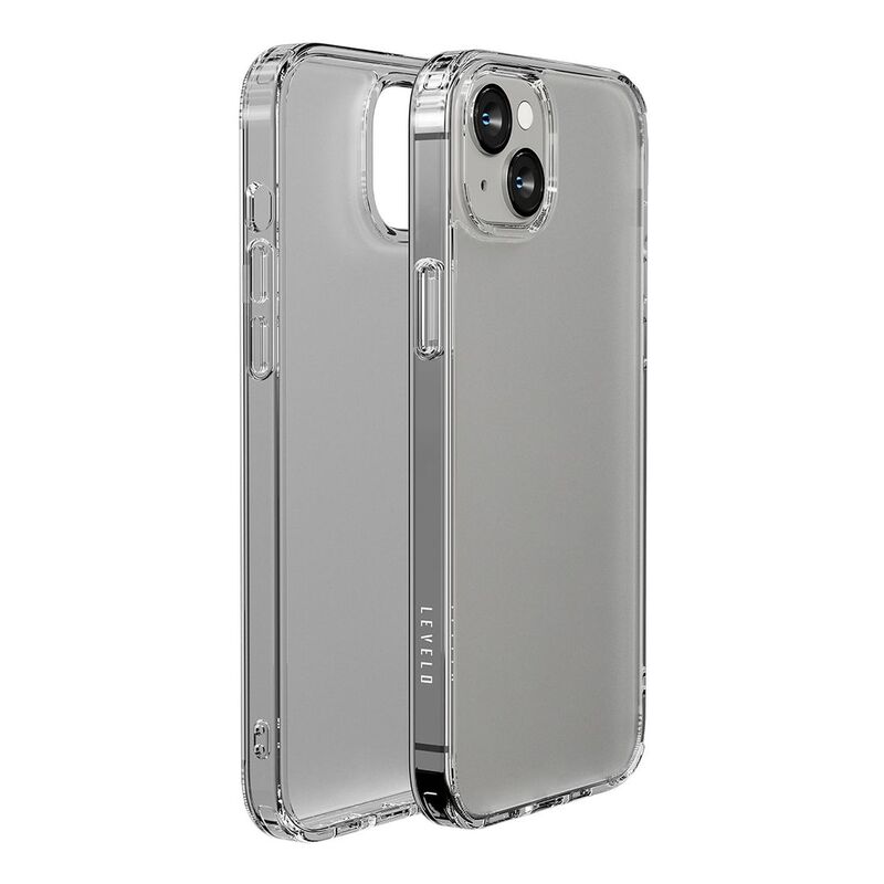 Levelo Lucu Matte Back Case for iPhone 14 Plus - Matte Clear
