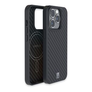 Levelo MagSafe OX Genuine Carbon Fiber Case for iPhone 14 Pro - Black
