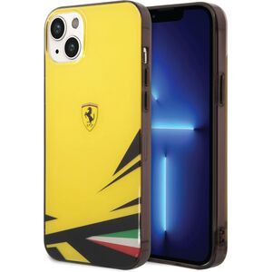 Ferrari PC/TPU Case with Double Layer Print for iPhone 14 Max - Yellow
