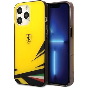 Ferrari PC/TPU Case with Double Layer Print for iPhone 14 Pro Max - Yellow