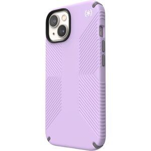 Speck Presidio 2 Grip Case for iPhone 14 - Spring Purple/Cloudy Grey/White