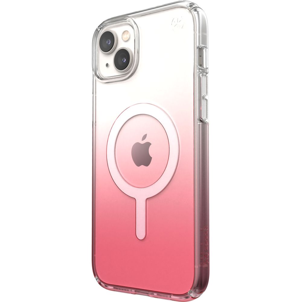 Speck Presidio Perfect Clear Ombre +Ms Case for iPhone 14 Plus - Clear/Vintage Rose Fade