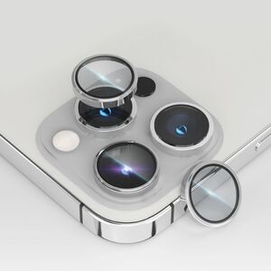 Levelo Lucent Duo 9H Hardness Camera Lens Protector for iPhone 14 Pro/iPhone 14 Pro Max - Silver