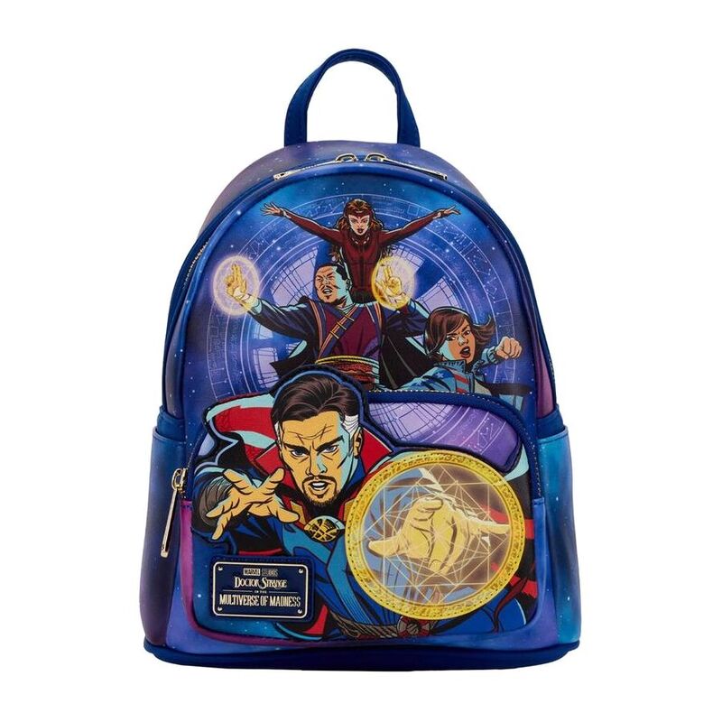 Loungefly Leather Marvel Dr. Strange Multiverse Mini Backpack (Glows In The Dark)