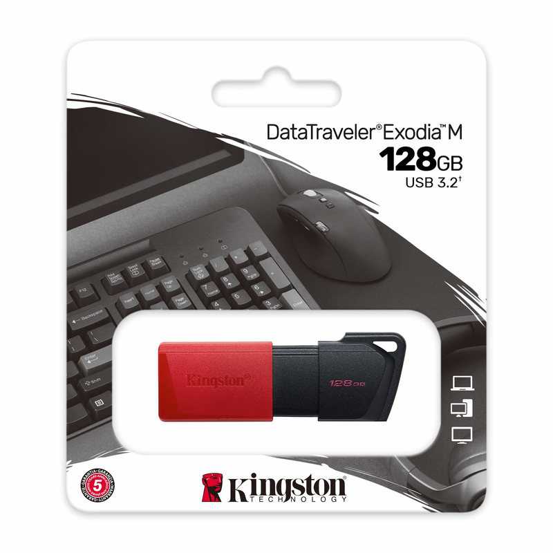 Kingston Datatraveler Exodia M USB Flash Drive - 128GB