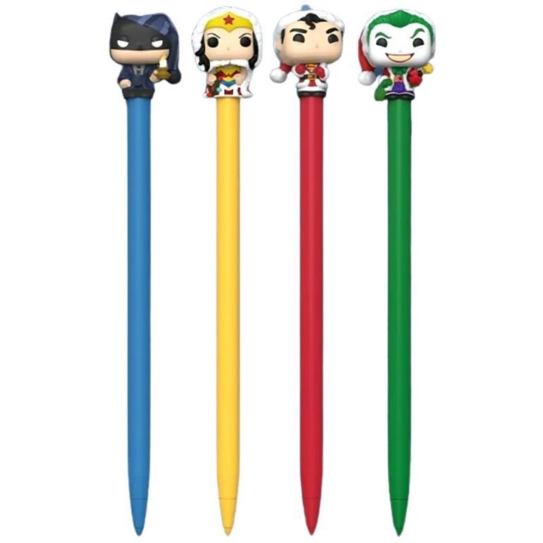 Funko Pen Topper! Heroes DC Comics Holiday Pen (Assortrment - Includes 1)