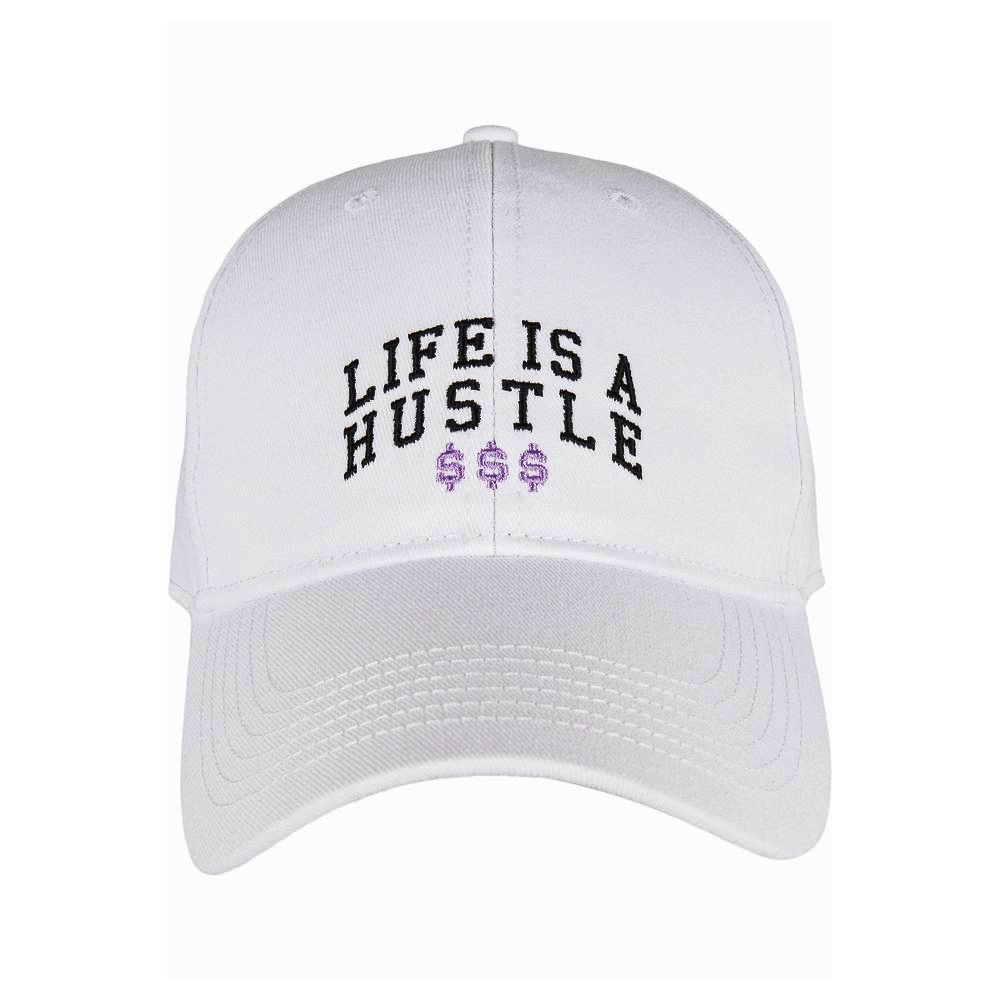 Cayler & Sons Hustle Life Adjustable Curved Cap - White (One Size)