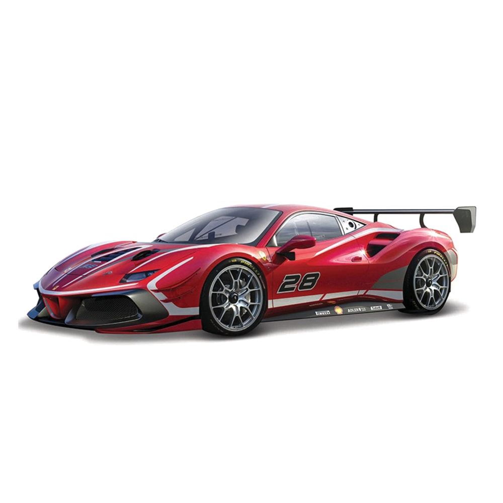 Bburago 18-36309 Ferrari Racing 488 Challenge Evo 2020 1.43 Scale Die-Cast Model Car - Red