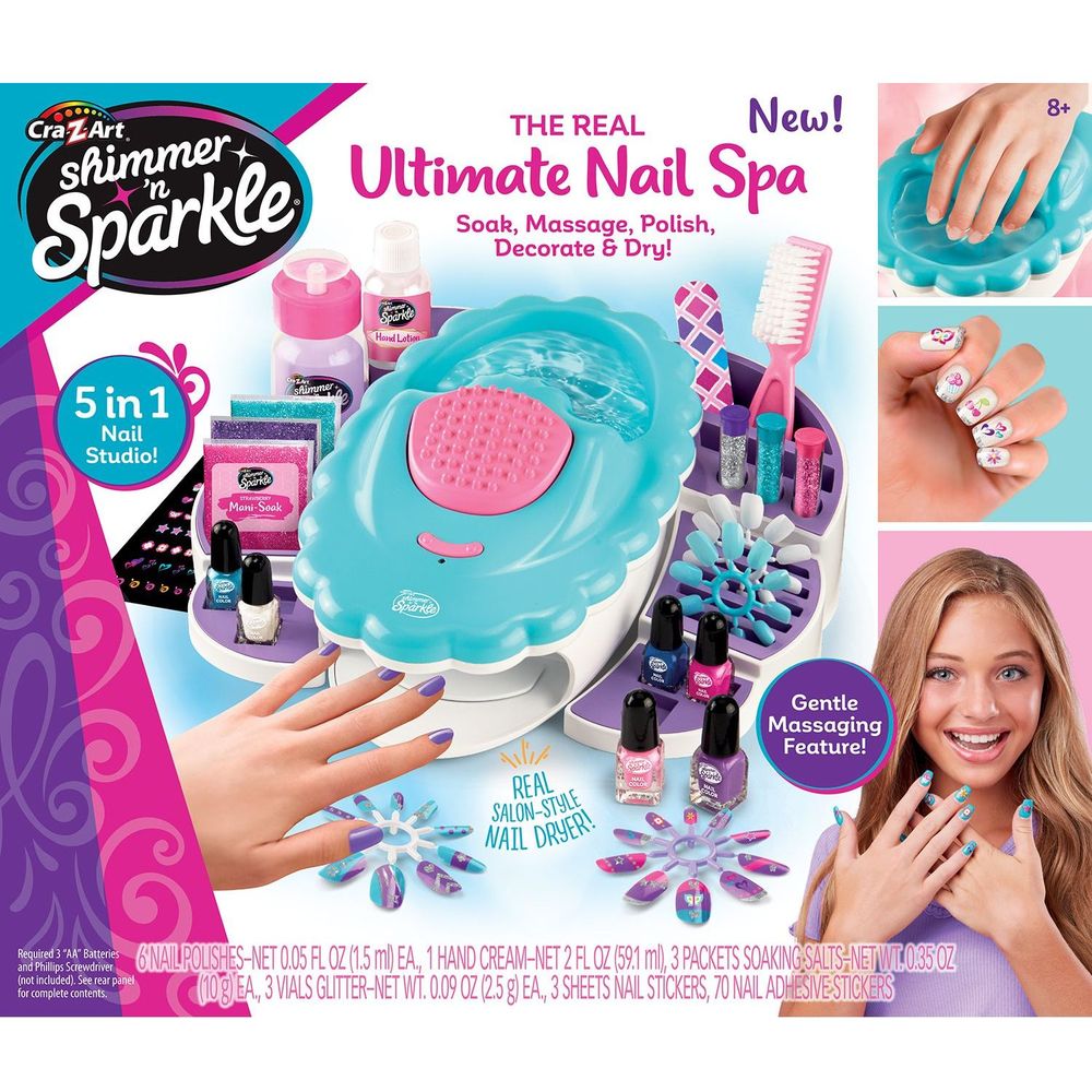 Shimmer 'n Sparkle Ultimate Nail Spa Craft Kit