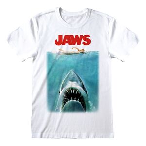 Heroes Inc Jaws Poster Unisex T-Shirt White