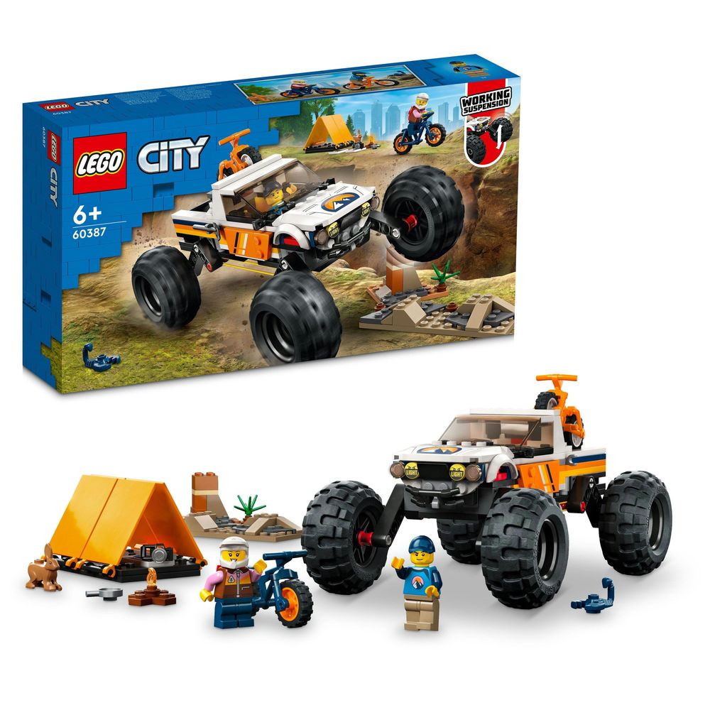 LEGO City 4x4 Off-Roader Adventures Building Toy Set 60387 (252 Pieces)