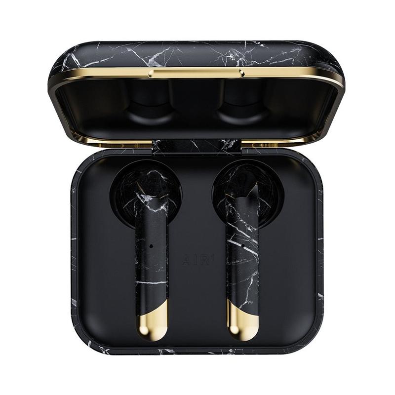 Happy Plugs Air 1 True Wireless In-Ear Headphones Black Marble Limited Edition