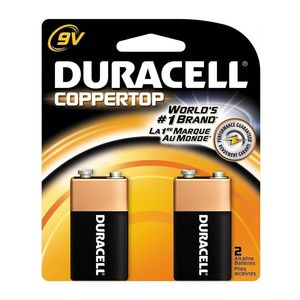 Duracell 9V Battery (2 Pack)