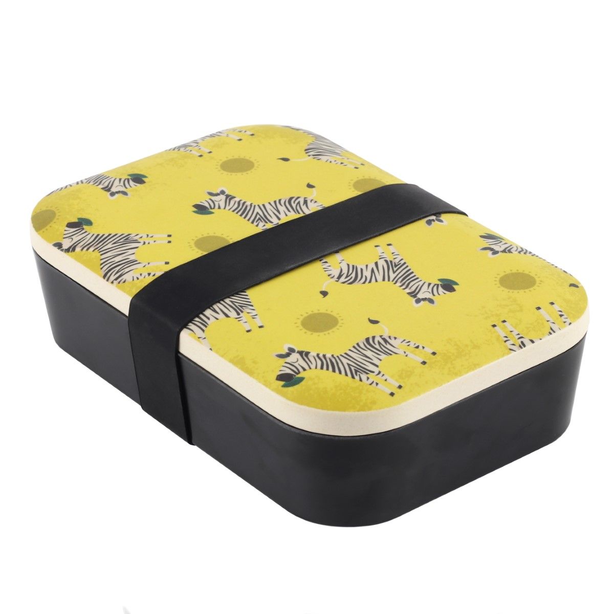 صندوق غذاء من الخيزران على هيئة جلد حمار وحشي زجزاج من ســمثينج ديفرنت