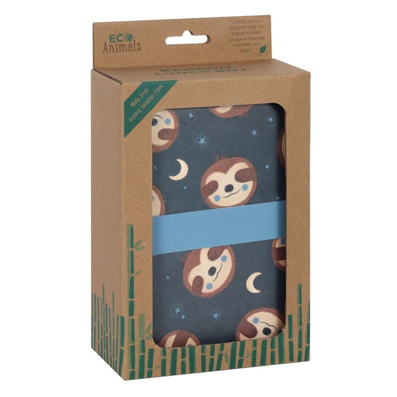 Something Different Sidney Sloth Bamboo Lunch Box