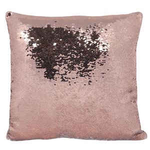 Something Different Pink and White Reversible Sequin Filled Cushion