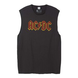 Amplified AC/DC Logo Unisex Sleeveless T-Shirt - Vintage Charcoal