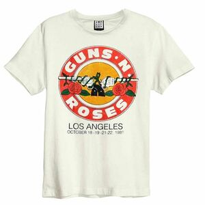 Amplified Guns N Roses Vintage Bullet Unisex T-Shirt Vintage White