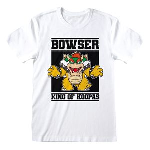 Heroes Inc Nintendo Super Mario Bowser King Of Koopas Unisex T-Shirt White