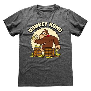 Heroes Inc Nintendo Super Mario Donkey Kong Unisex T-Shirt Dark Heather Grey