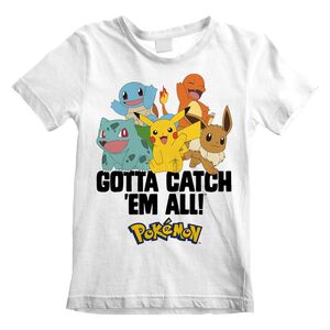 Heroes Inc Pokemon Gotta Catch Em All Kids T-Shirt White