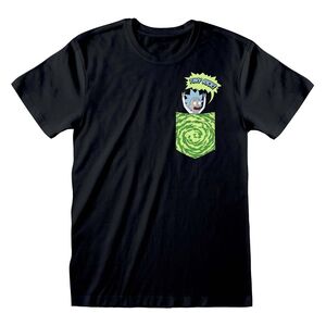 Heroes Inc Rick And Morty Tiny Pocket Rick Unisex T-Shirt Black
