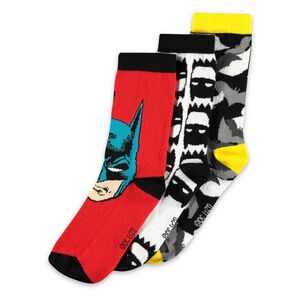 Difuzed Warner Batman Unisex Crew Socks (3 Pairs)
