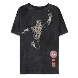 Difuzed Marvel Spider-Man No Way Home Boys Tie Dye Short-Sleeved T-Shirt - Black