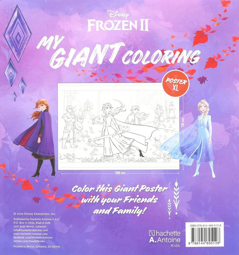 Frozen 2 My Giant Coloring | Disney Books