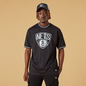 New Era NBA Mesh Brooklyn Nets Men's T-Shirt - Black