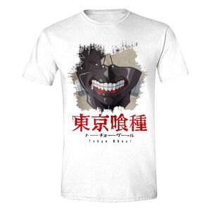 PC Merch Tokyo Ghoul Scraped Mask Men's T-Shirt - White
