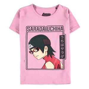 Difuzed Boruto - Naruto Next Generations Girls' Short Sleeved T-Shirt (TS124178BRT) - Pink