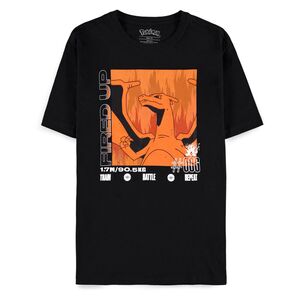 Difuzed Pokemon Charizard Men's Short Sleeved T-Shirt TS350041POK - Black