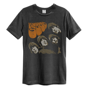 Amplified Beatles Rubber Soul Vintage Unisex T-Shirt Charcoal